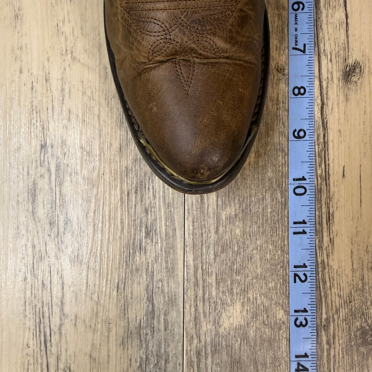 Dingo Women - Size 7M - Brown Slouch Toe Plate Western Cowboy Boots DI7542