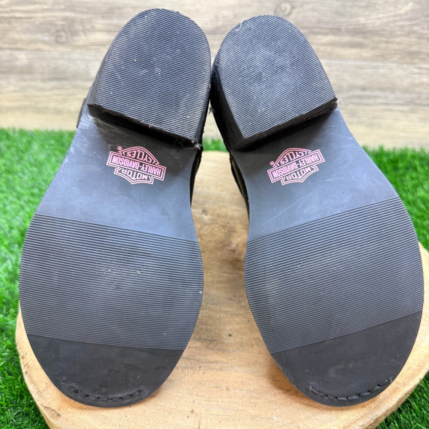 NEW Harley Women - Size 6 - Black / Pink Label Ankle Zipper Boors 87008