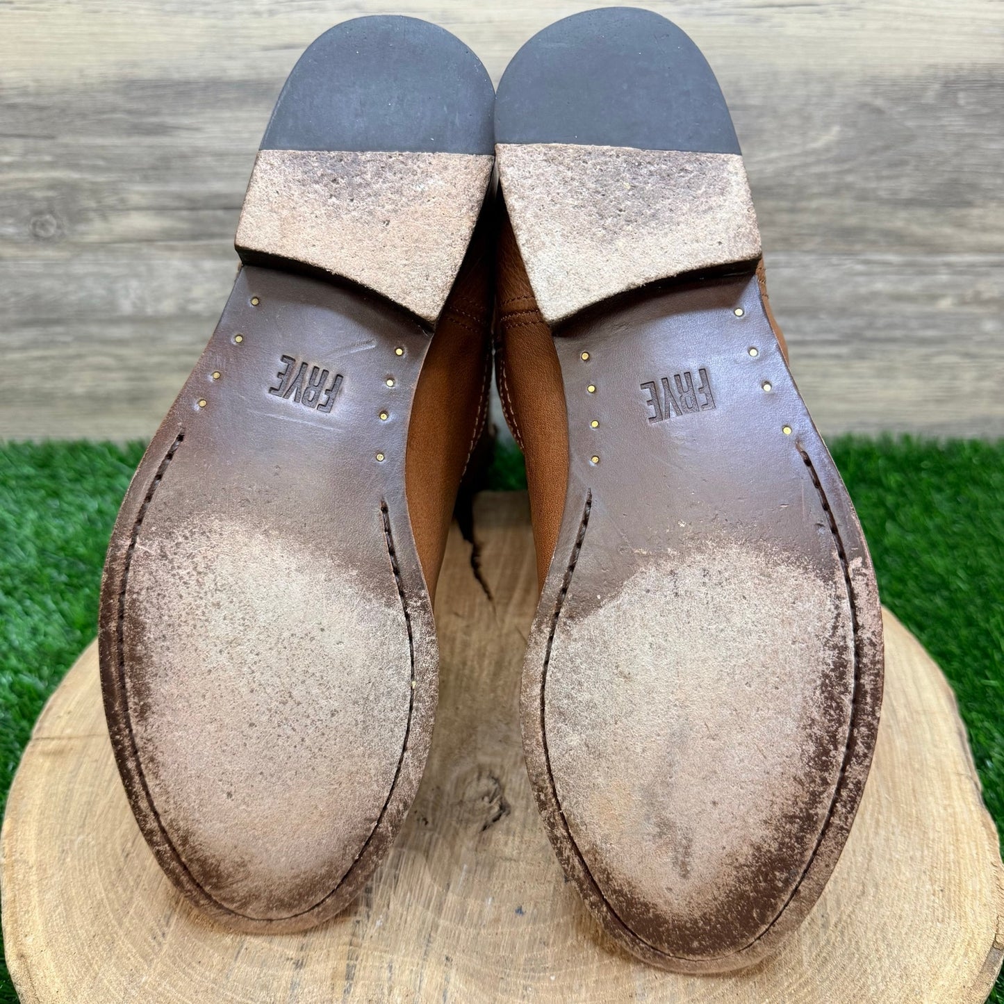 Frye Women - Size 7.5B - Cognac Melissa Pull On Cowboy Boots 3475456