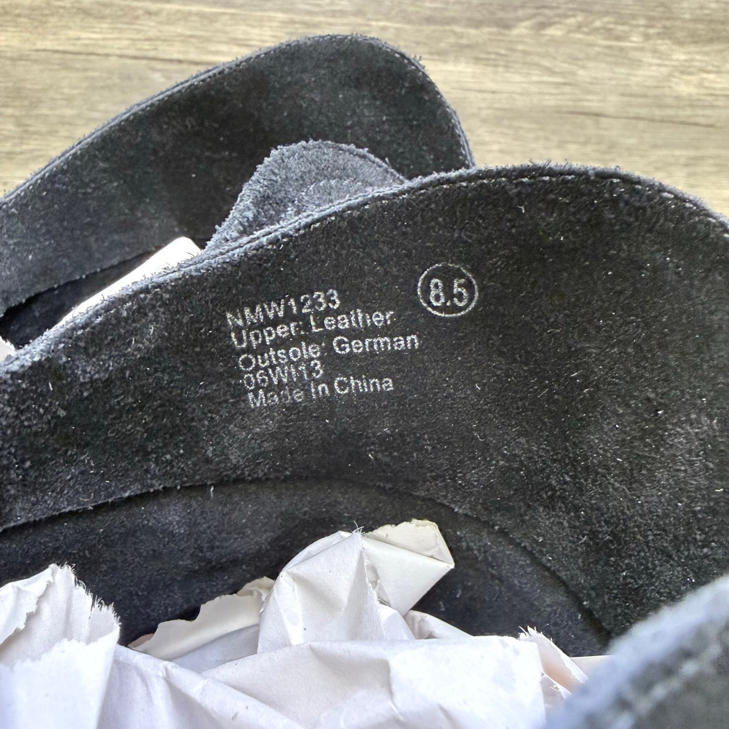 Naughty Monkey - Size 8.5 - Black Suede Ankle Boots NMW1233