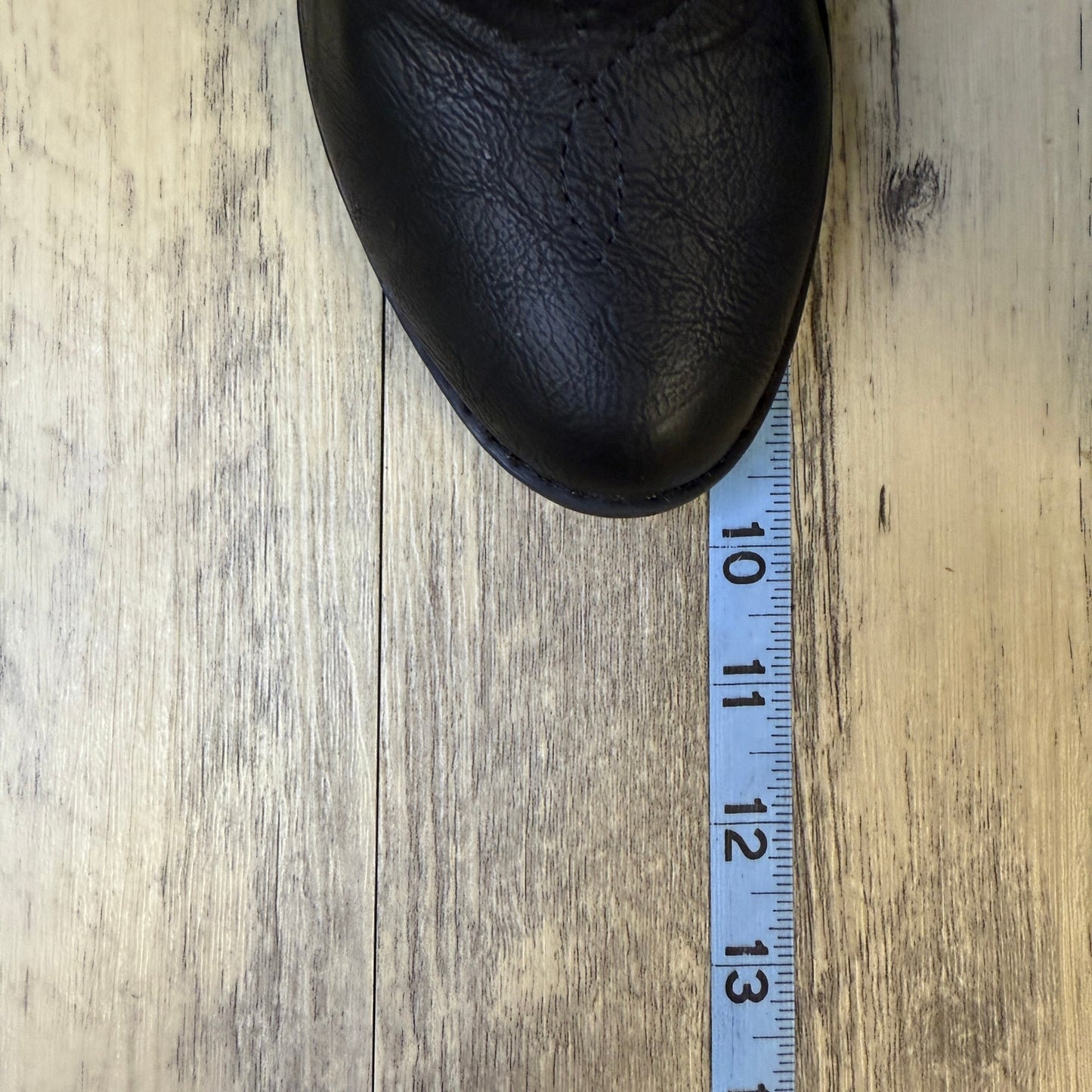 Charles Albert Women - Size 7 - Black Faux Leather Cowboy Boots