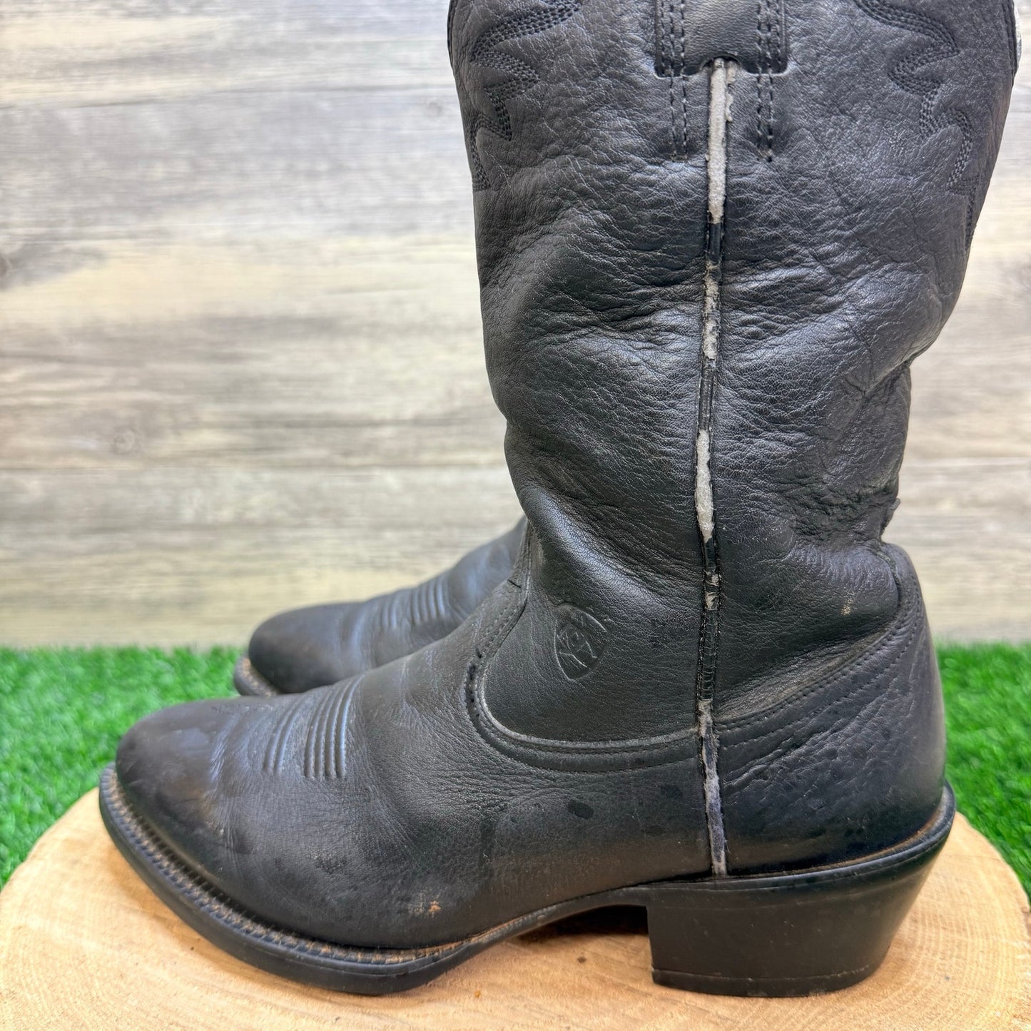 Ariat Men - Size 7.5D - Black Heritage Sedona Western Cowboy Boots 34601