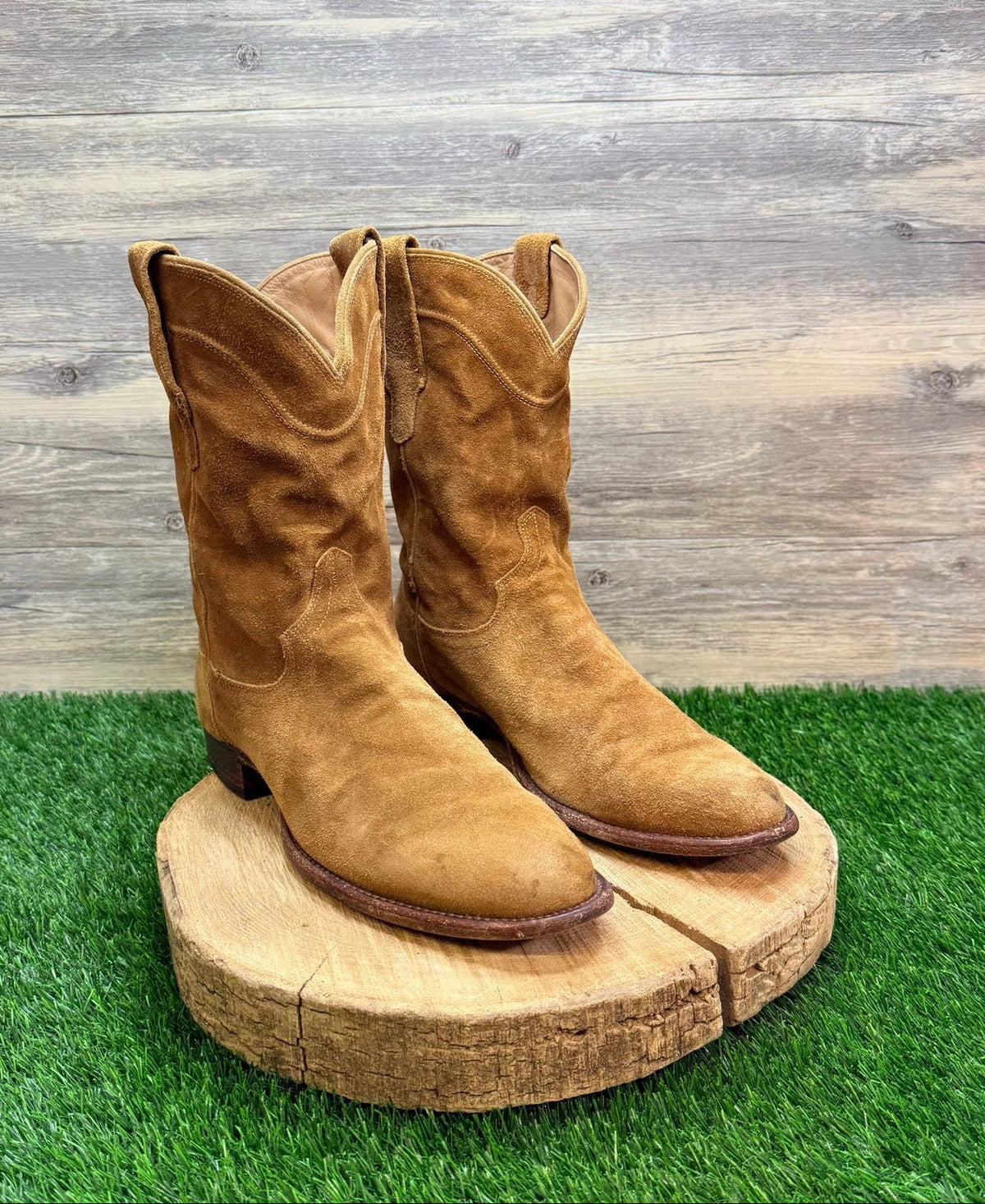 Tecovas Men - Size 11D - Tan Suede The Shane Cowboy Boots 1009