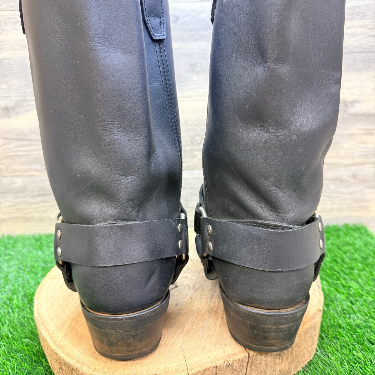 Dingo Men - Size 11.5D - Black Harness Square Moto Boots DI19057