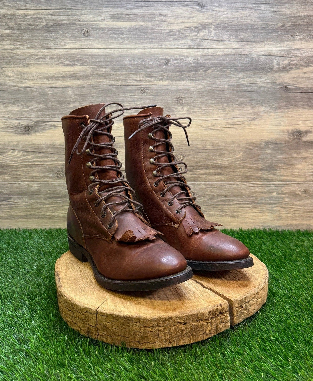 Durango Men - Size 11D - Brown Lace Up Cowboy Boots Style DB735