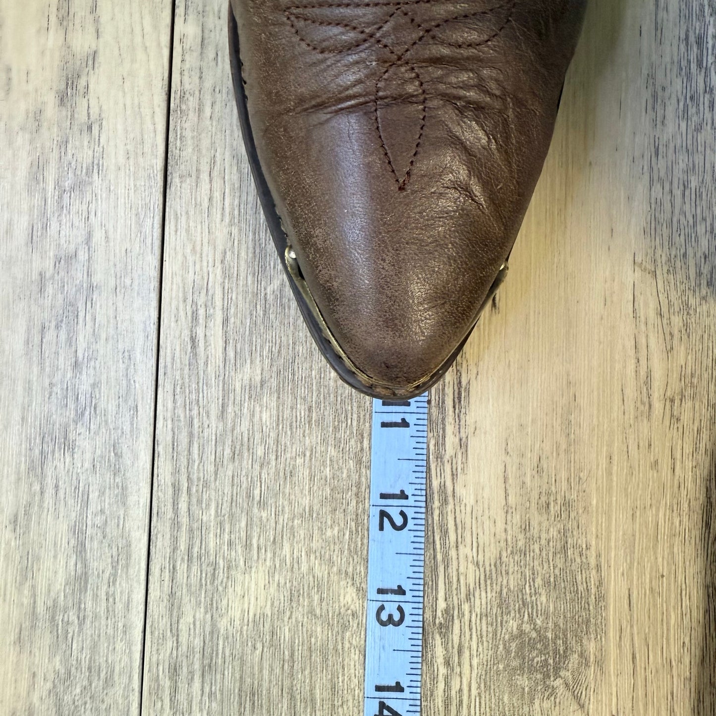 Masterson Women - Size 8M - Brown Soft Leather Toe Plate Cowboy Boots RB888