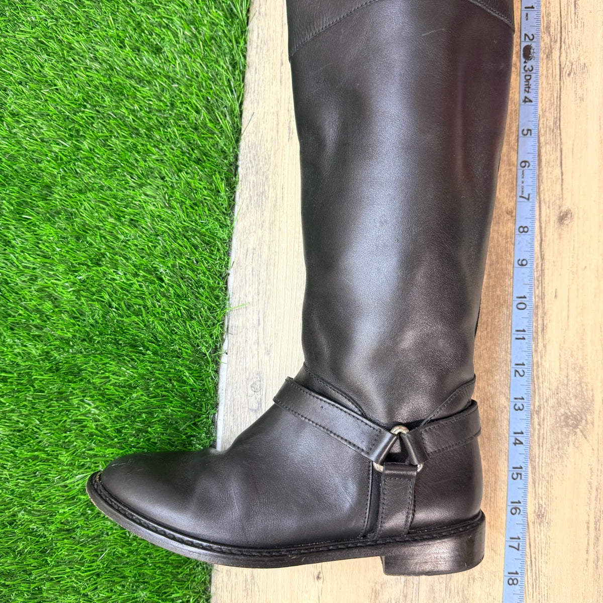 Cole Haan Women - Size 8AA - Black Harness Riding Boots F8829