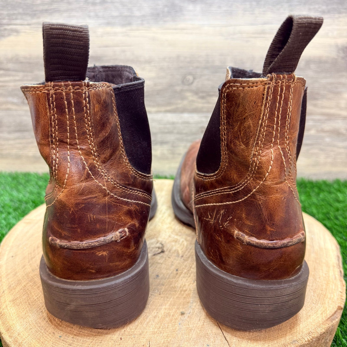 Ariat Men - Size 8.5D - Brown Square Toe Ankle Boots 10019868
