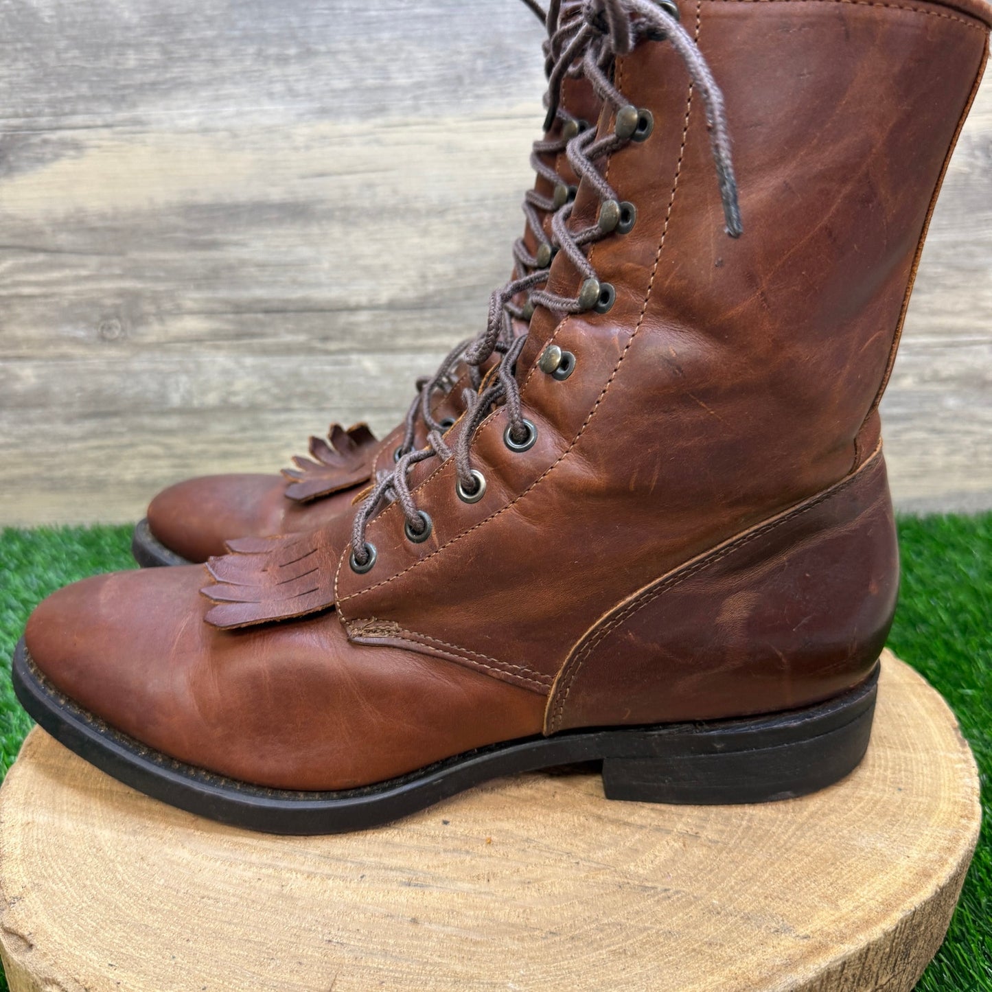 Durango Men - Size 11D - Brown Lace Up Cowboy Boots Style DB735