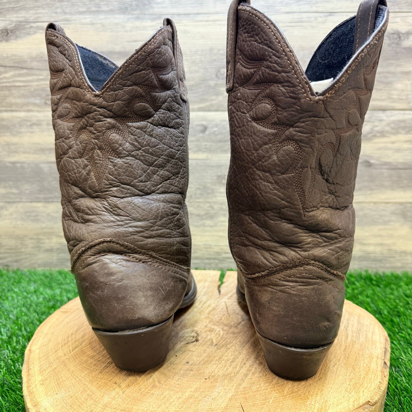 Masterson Women - Size 8M - Brown Soft Leather Toe Plate Cowboy Boots RB888