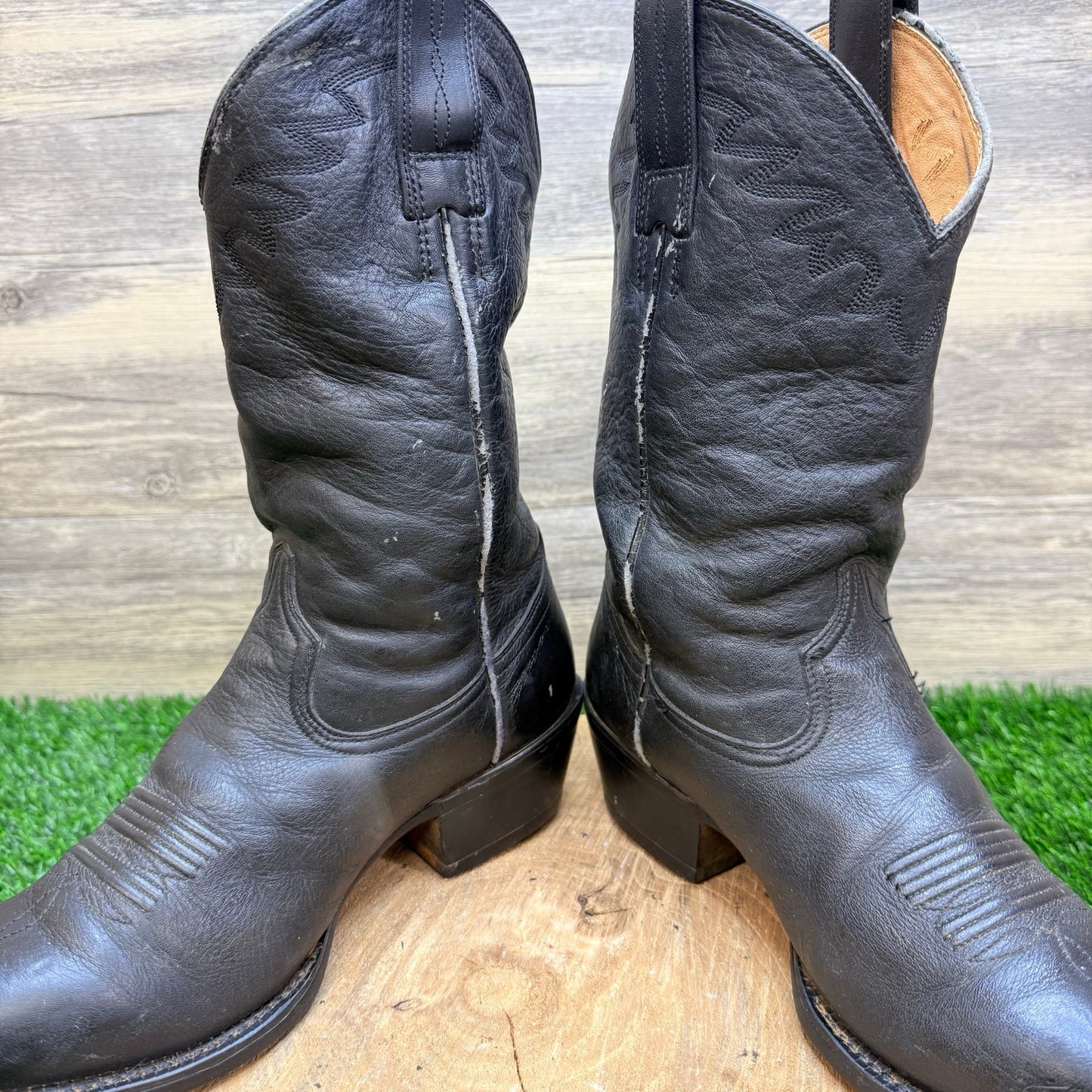 Ariat Men - Size 7.5D - Black Heritage Sedona Western Cowboy Boots 34601