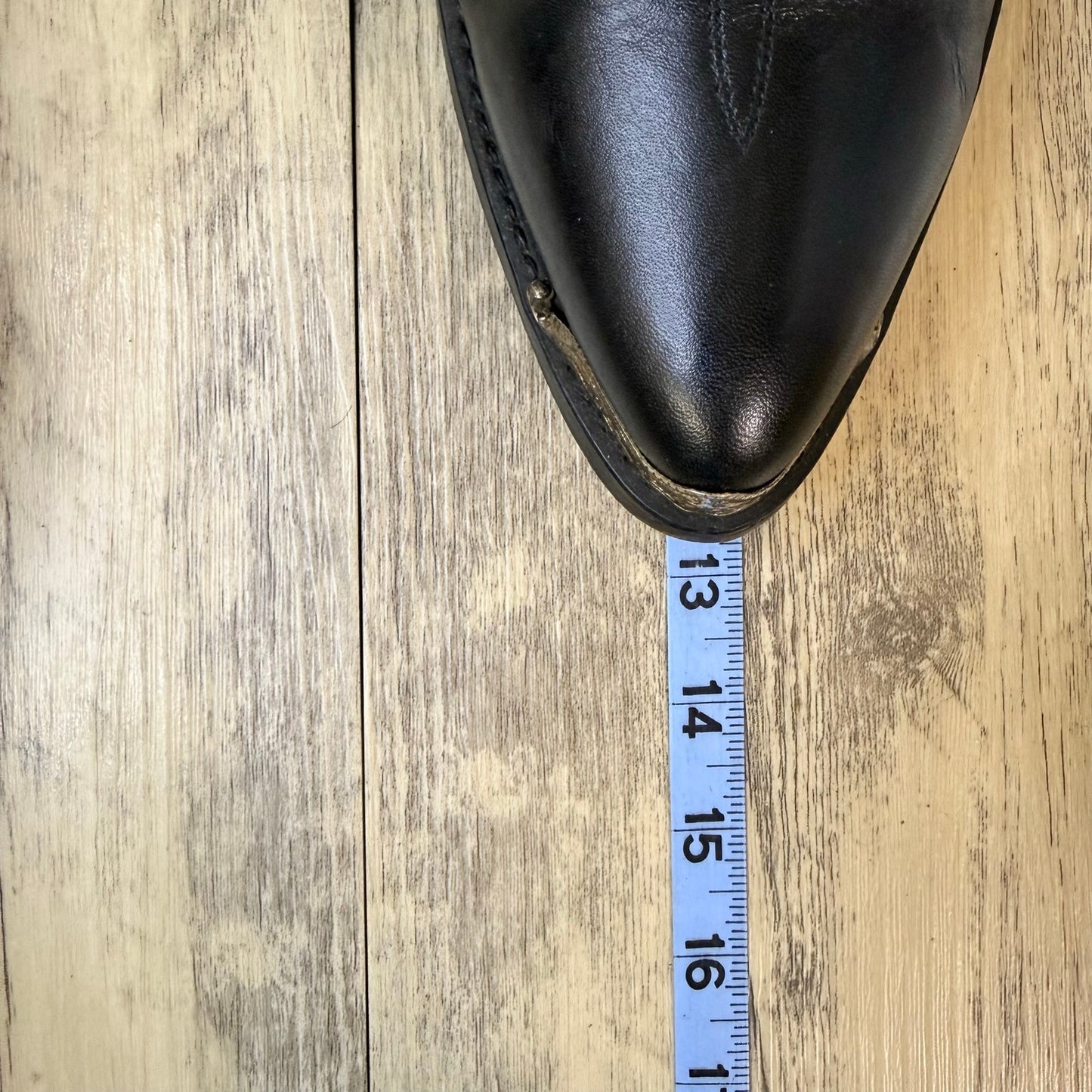 Masterson Men - Size 10.5EW - Black Harness Toe Plate Cowboy Boots RB919