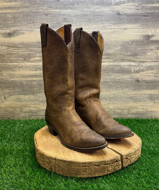 Justin Women - Size 8B - Brown Apache Cowboy Boots Style L4934