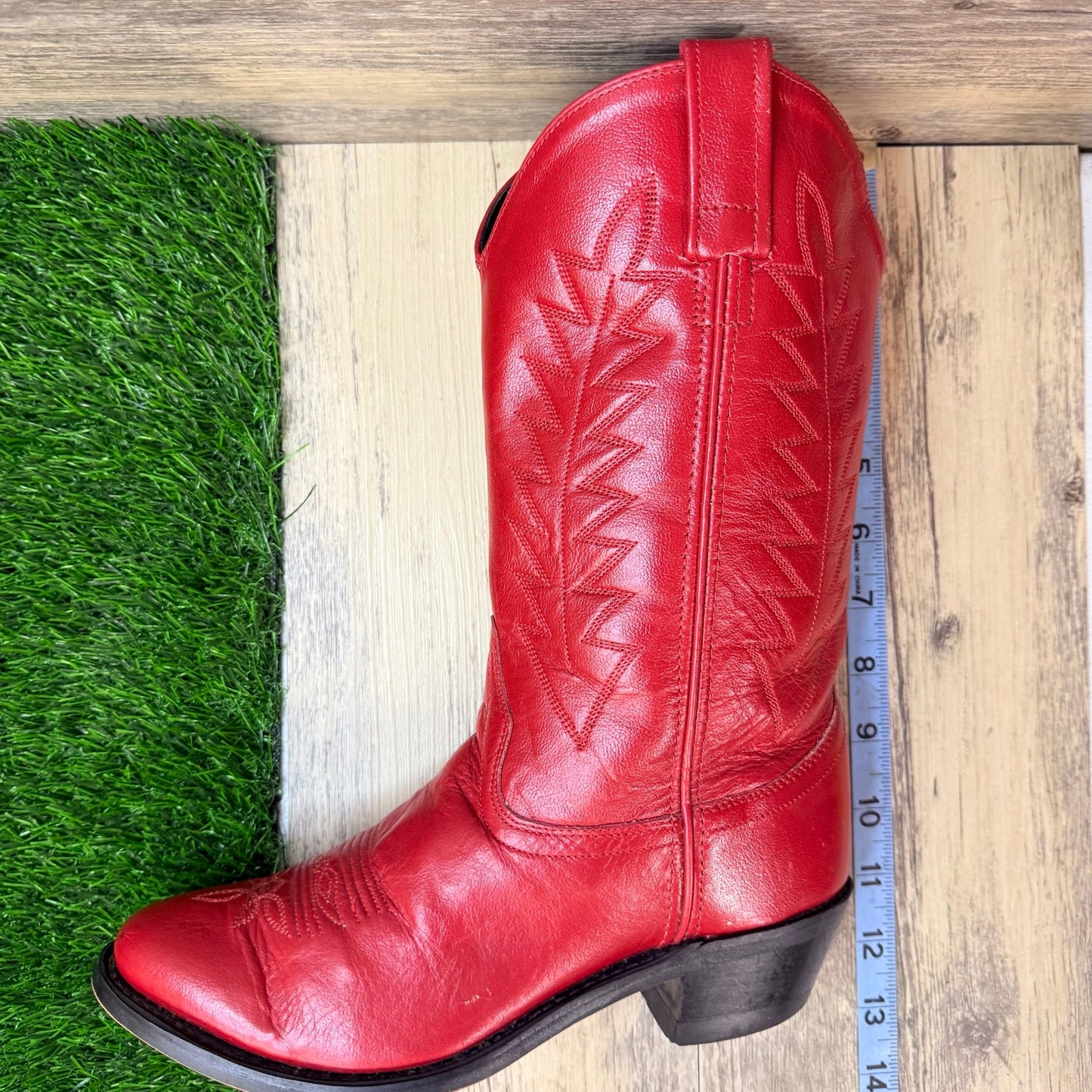 Old West Women - Size 6 - Red Western Cowboy Boots SCL7016