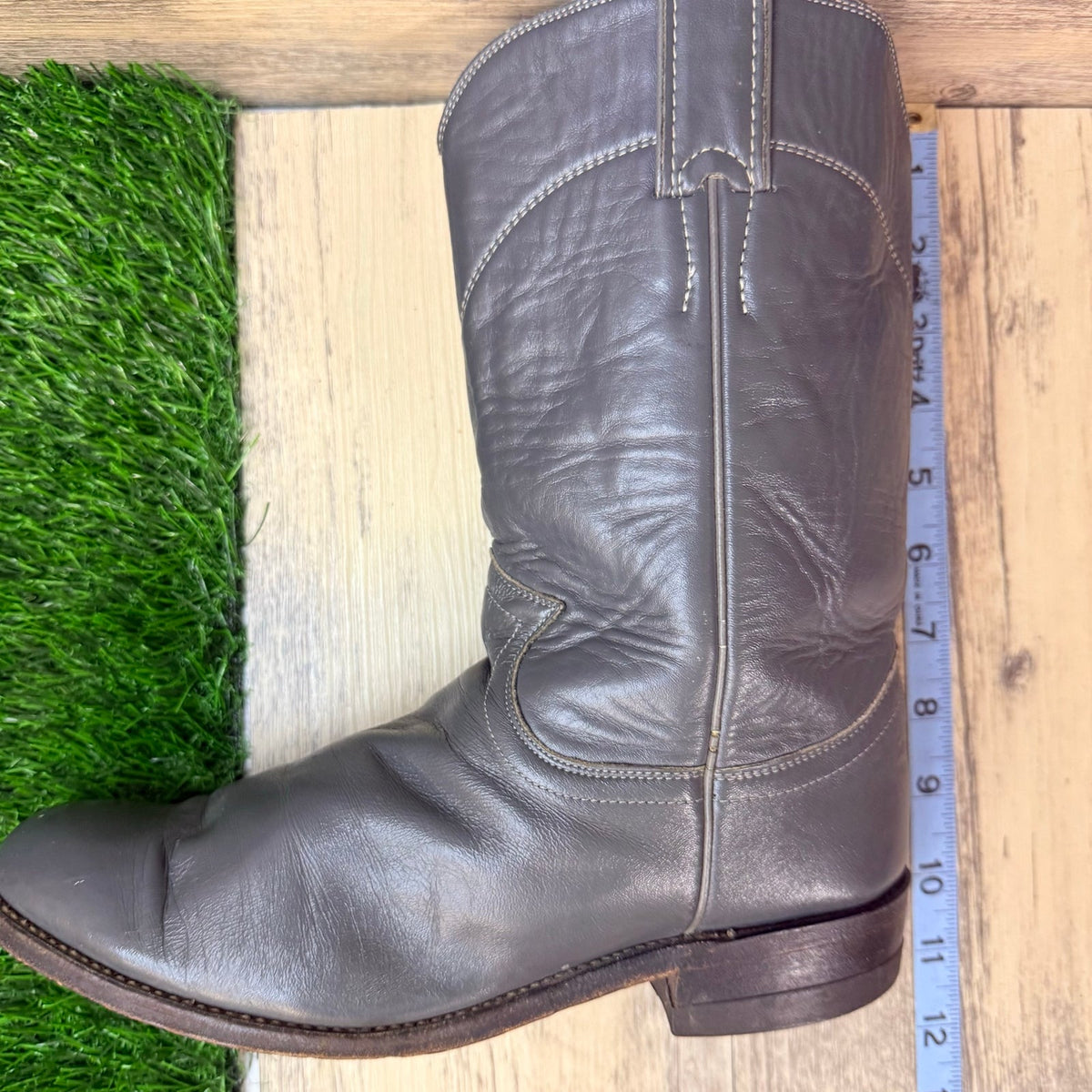 Justin Women - Size 6.5B - Gray Roper Cowboy Boots L3056