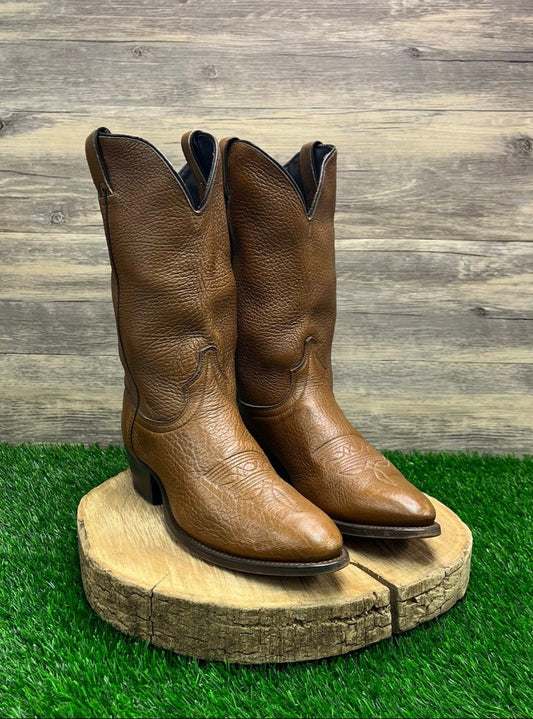 Laredo Men - Size 10.5D - Tan Soft Leather Cowboy Boots Style 6854