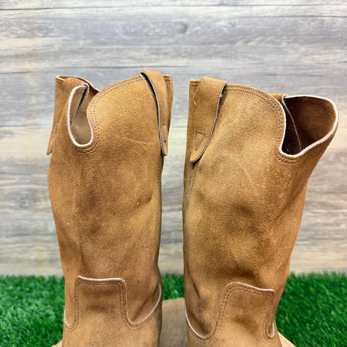 Unknown Men - Size 11 - Tan Suede Western Cowboy Boots 1011