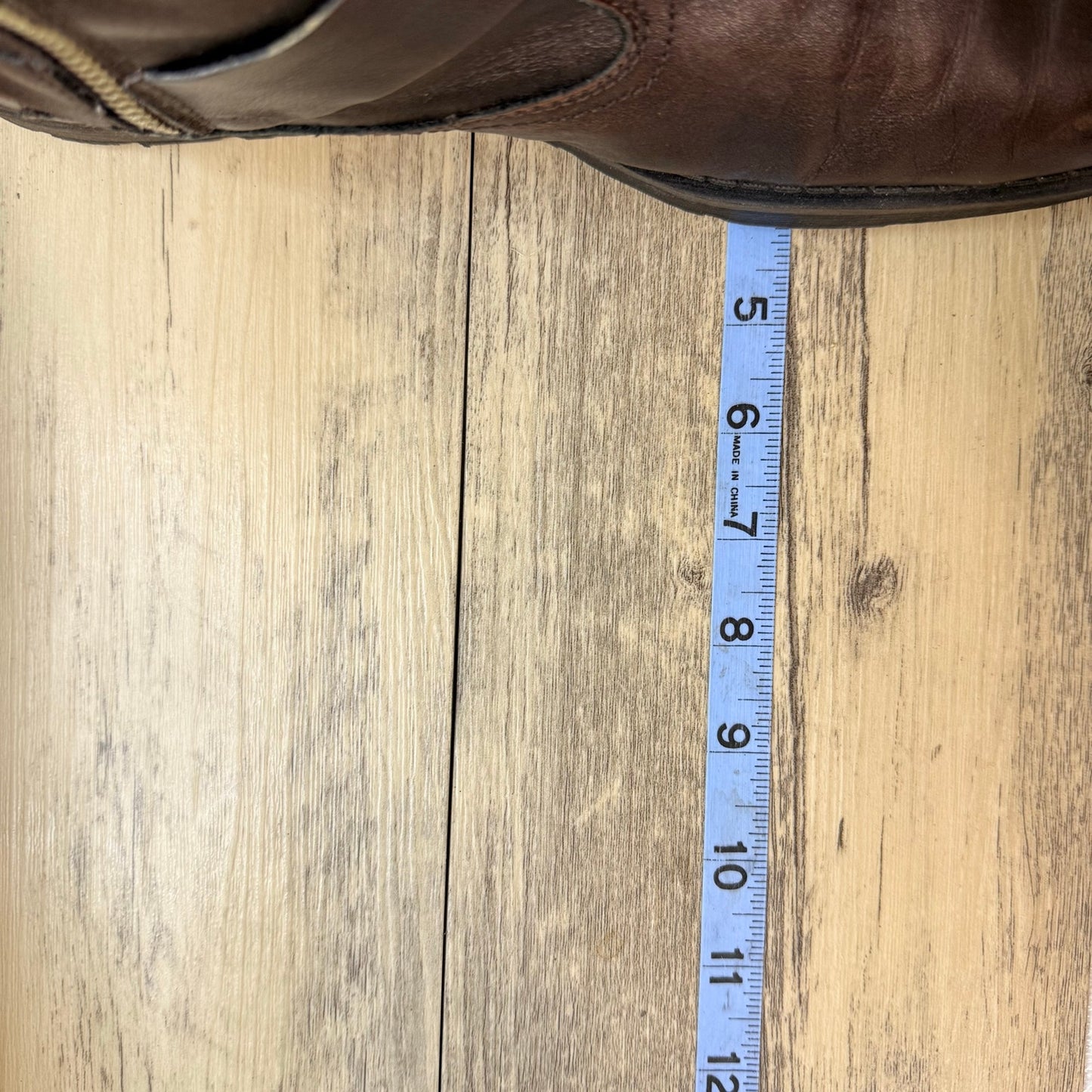 Chaps Men - Size 9M - Brown Ankle Zipper Harness Boots 96-22709