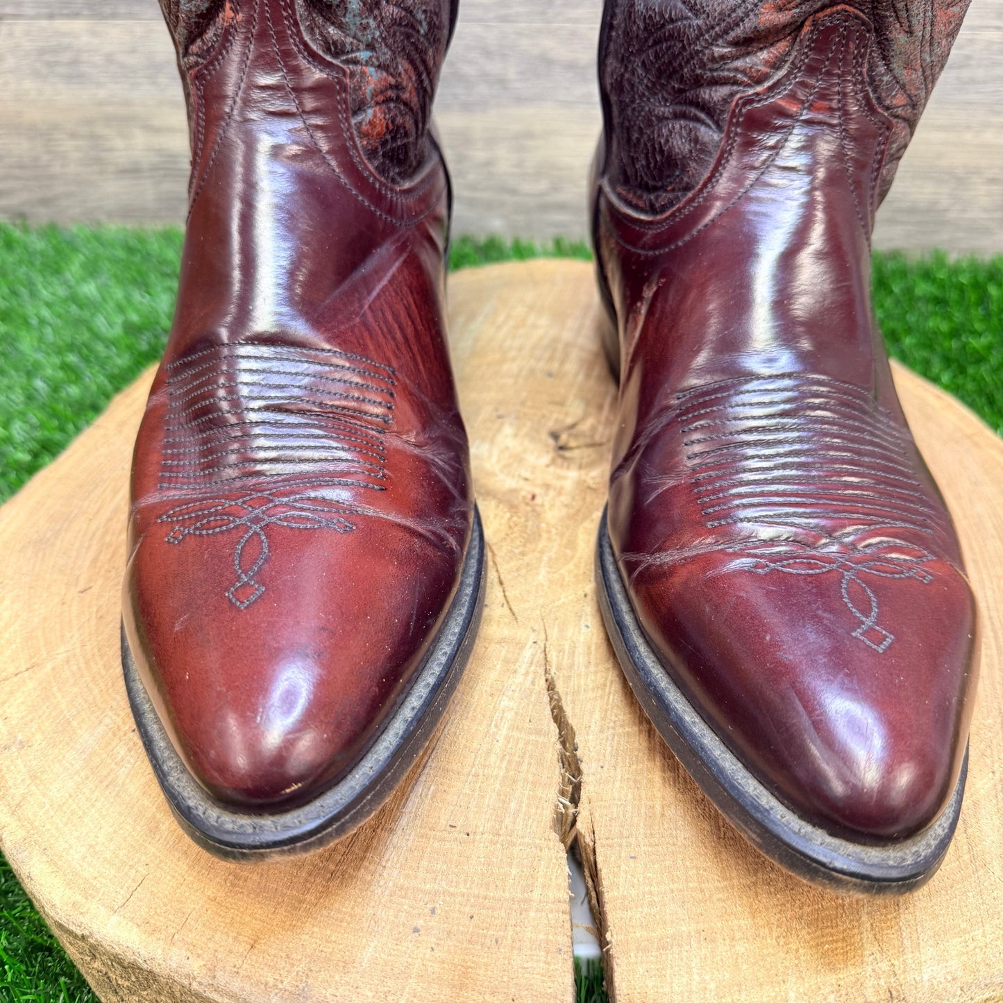Laredo Men - Size 8.5EE - Vintage Brown Cowboy Boots 12382