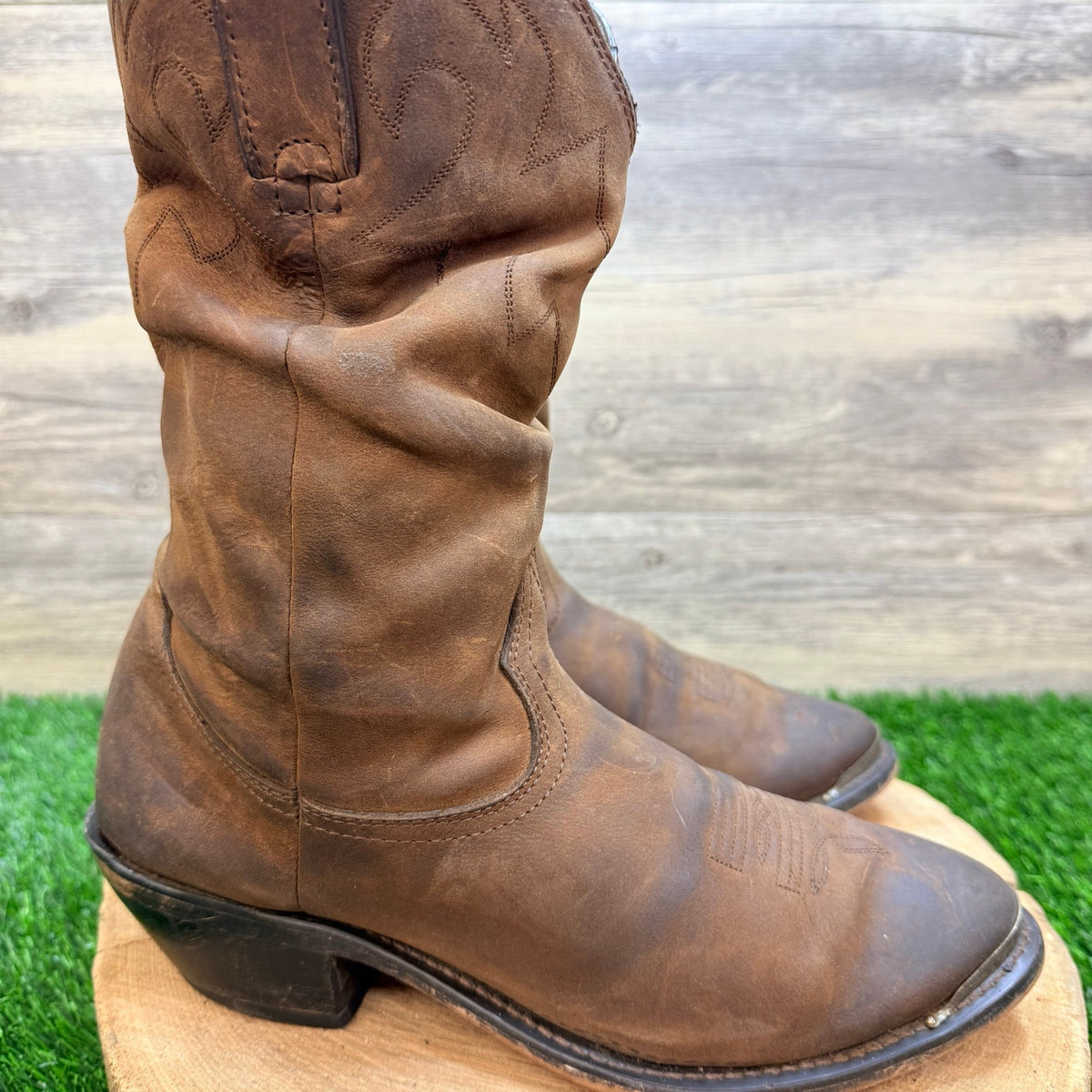 Durango Women - Size 9.5M - Brown Soft Slouch Toe Cowboy Boots RD542