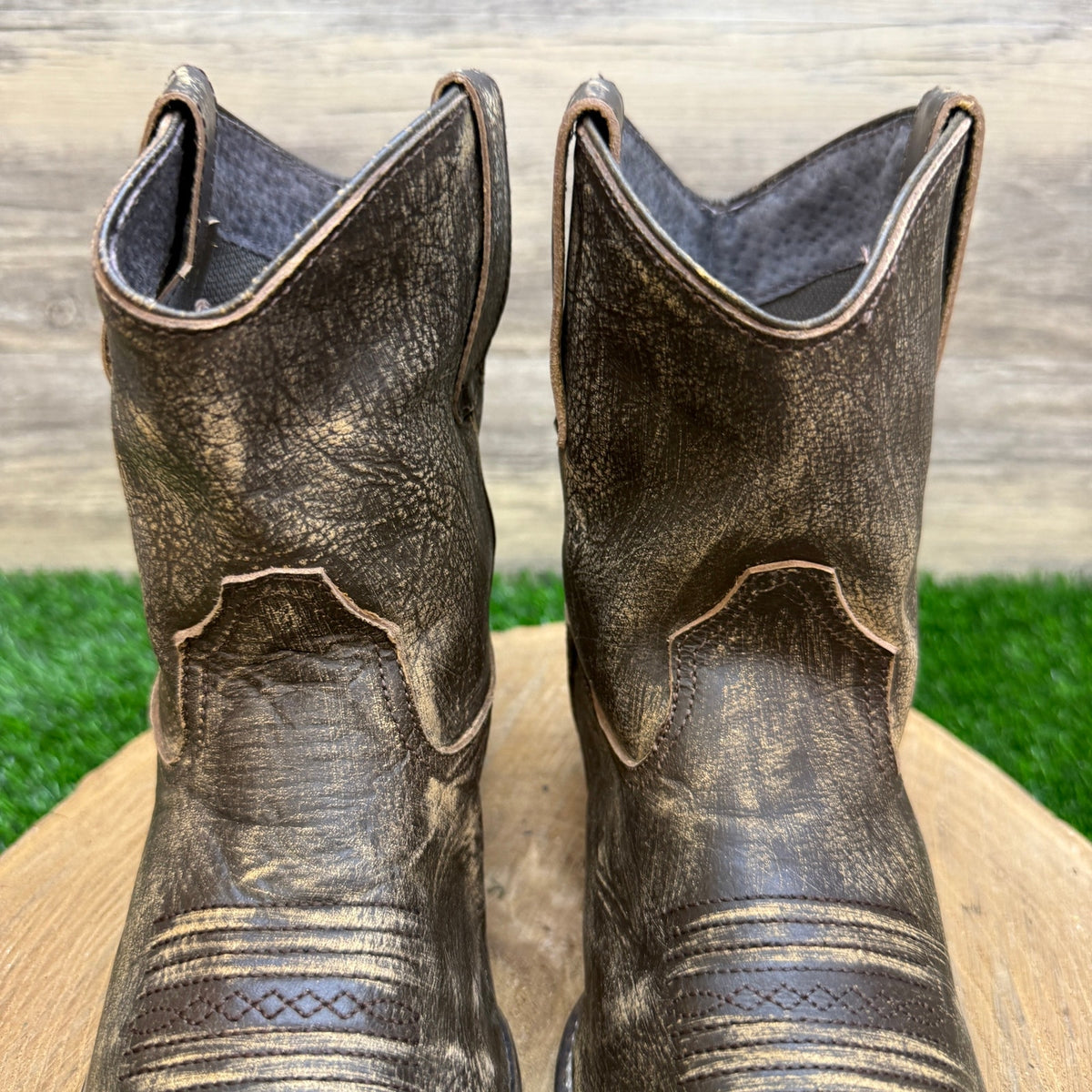 Roper Women - Size 7 - Distressed Brown Ankle Boots Style 0683