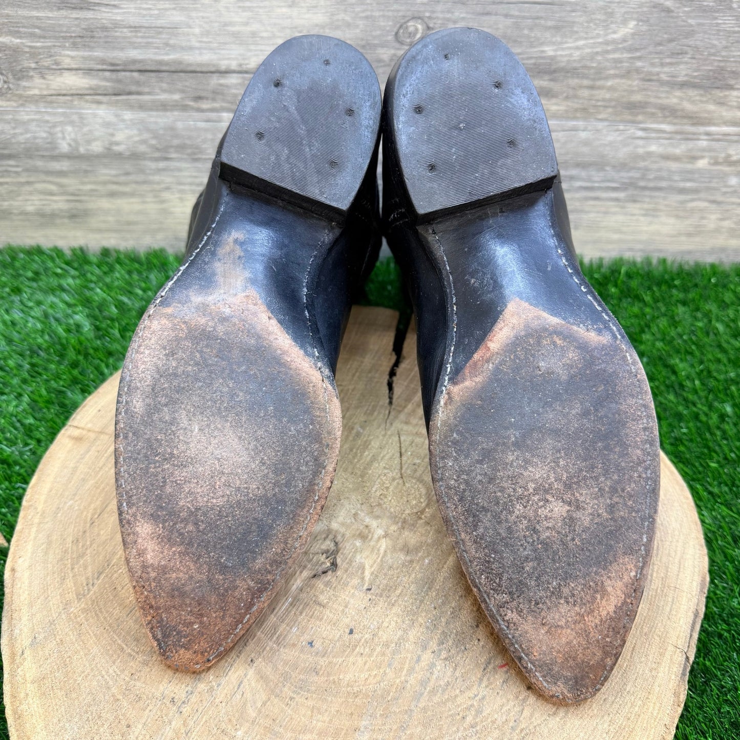 Dan Post Women - Size 10M - Vintage Black Western Cowboy Boots 9696