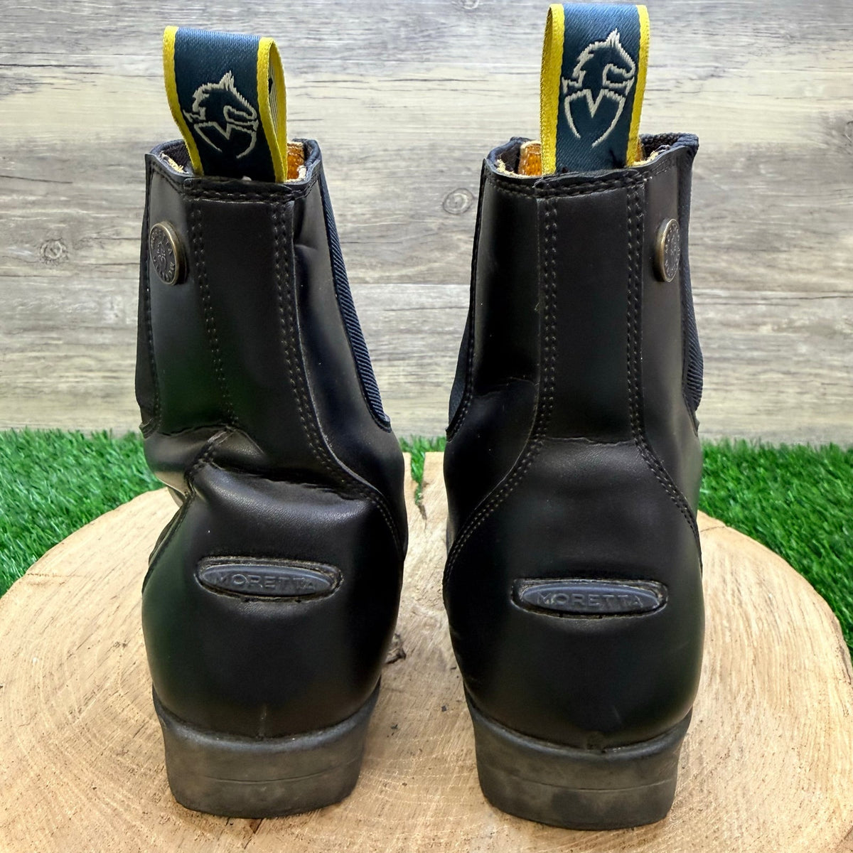 Moretta Women - Size 6 - Black Ankle Equestrian Boots Clio