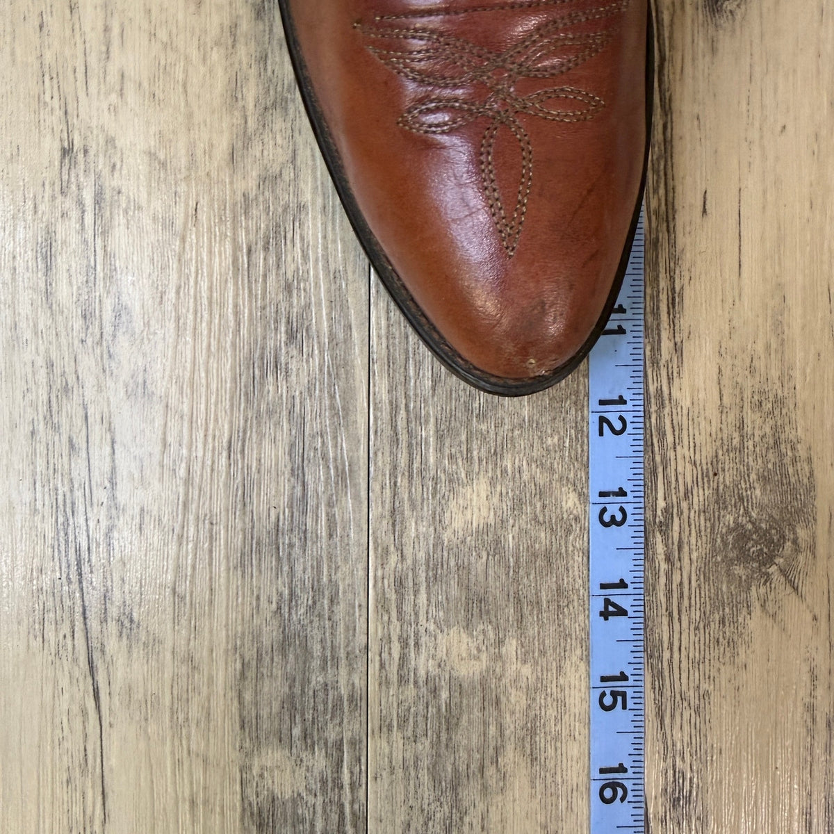 J. Chisholm Men - Size 9.5D - Vintage Copper Western Cowboy Boots Style 96057