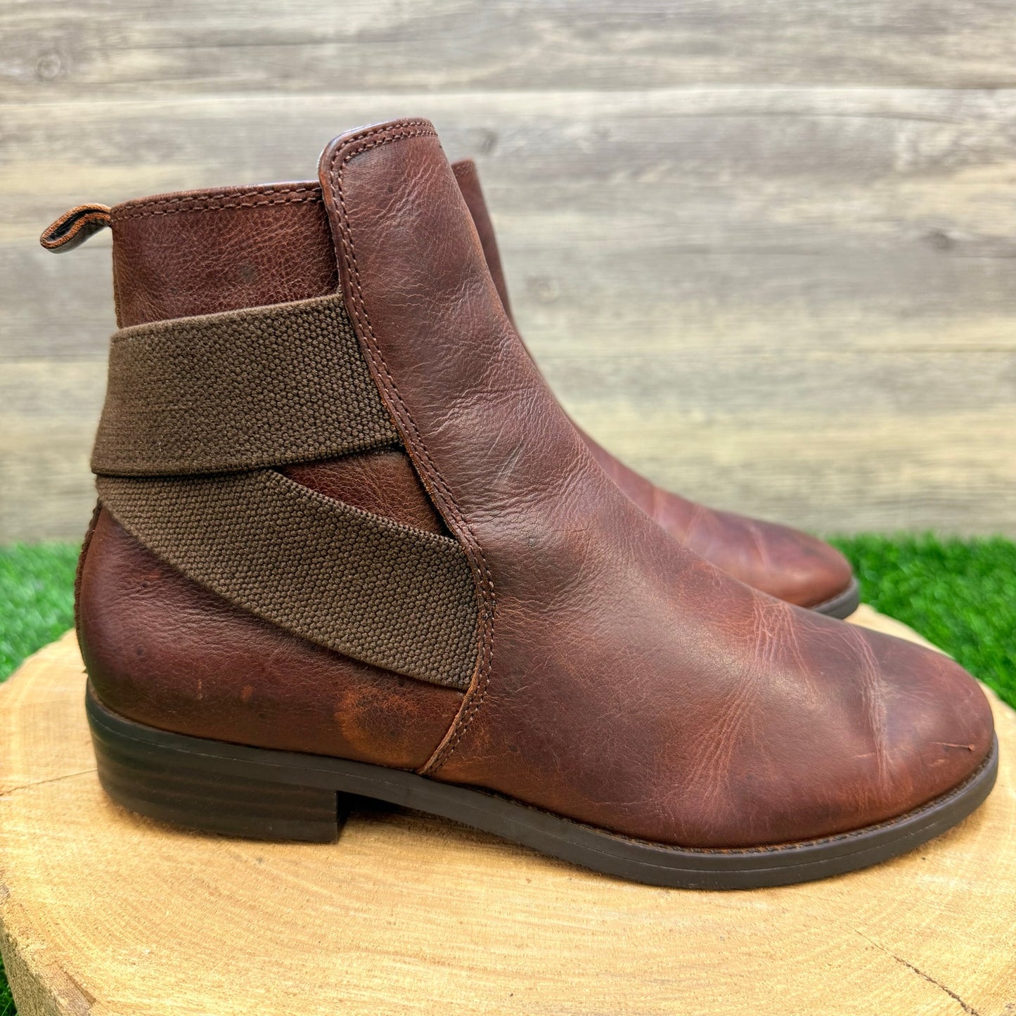 Ralph Lauren Women - Size 7B - Brown Ankle Boots Kaliyah