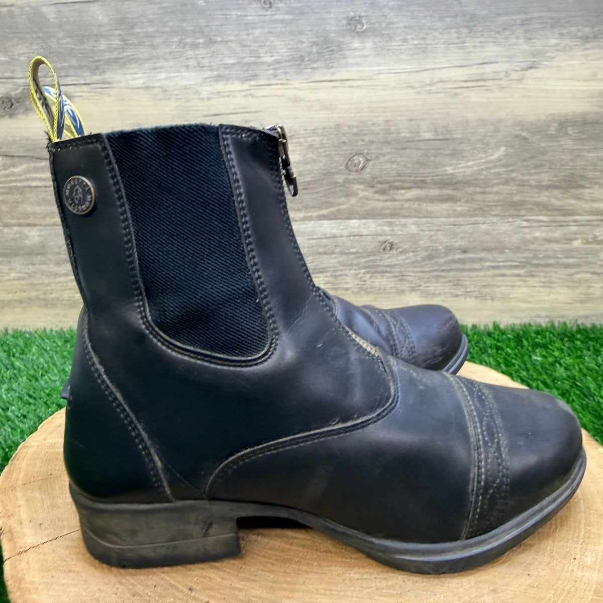 Moretta Women - Size 6 - Black Ankle Equestrian Boots Clio