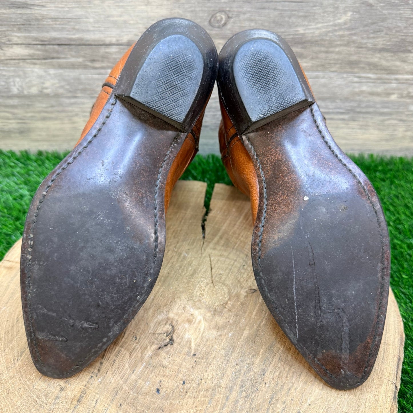 Acme Women - Size 7M - Vintage Brown Western Cowboy Boots 16664