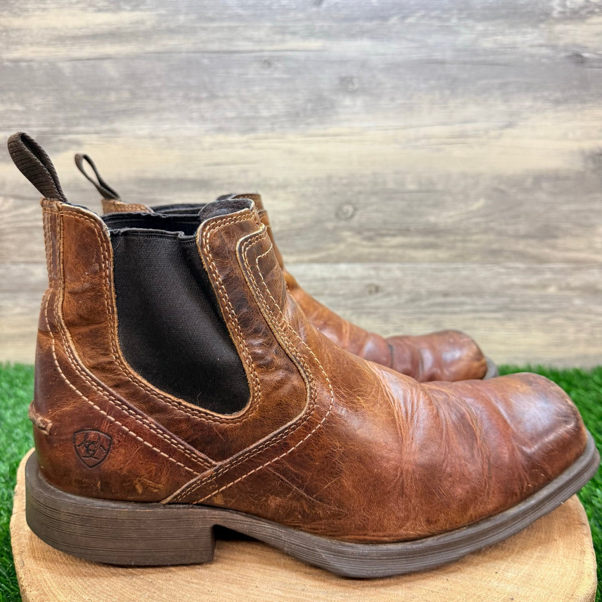 Ariat Men - Size 8.5D - Brown Square Toe Ankle Boots 10019868