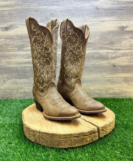 Twisted X Women - Size 5.5B - Bomber Brown Stitched Cowboy Boots WWT0025