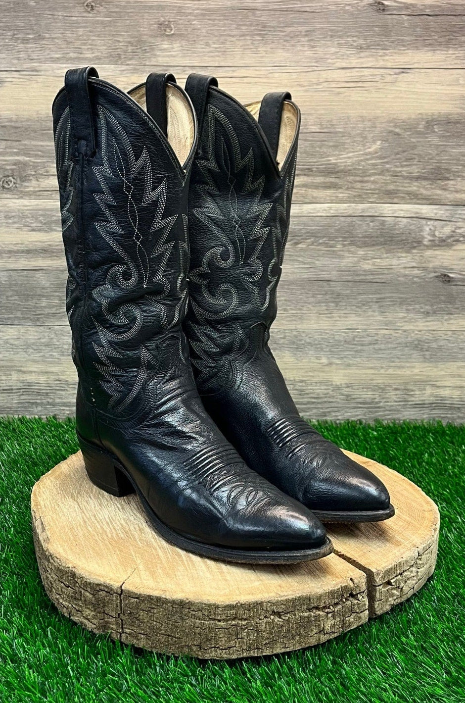 Dan Post Men - Size 7.5D - Black Cowboy Boots Style 16791