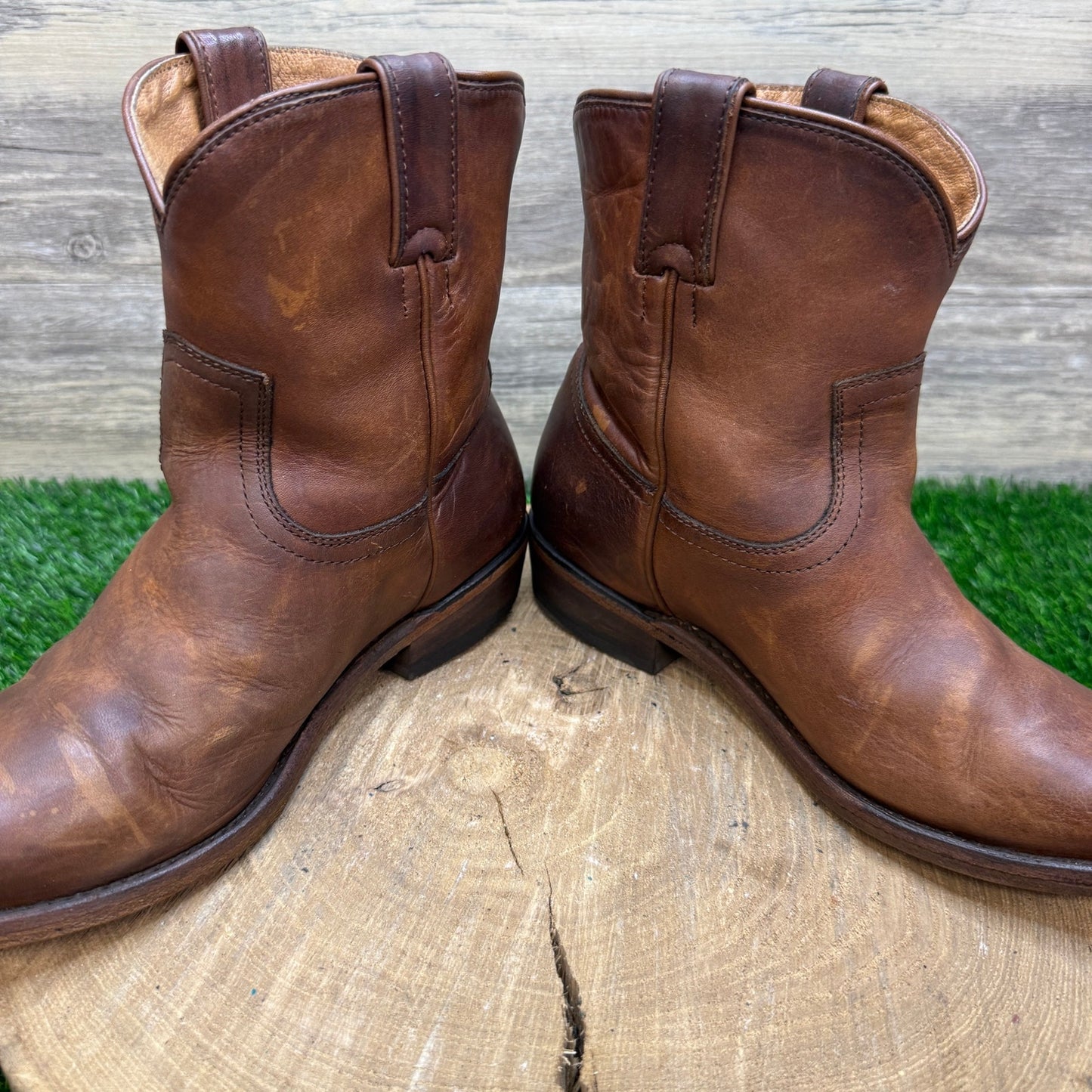 Frye Women - Size 8B - Cognac Billy Short Boots Style 3470435