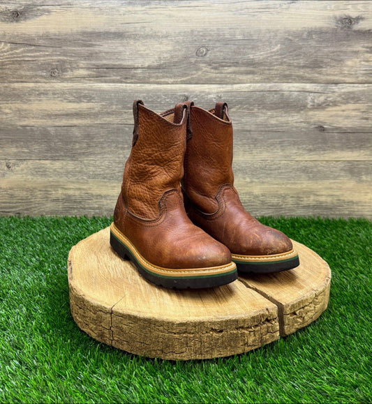 John Deere Youth -Size 13.5M - Brown Cowboy Boots Style JD2113