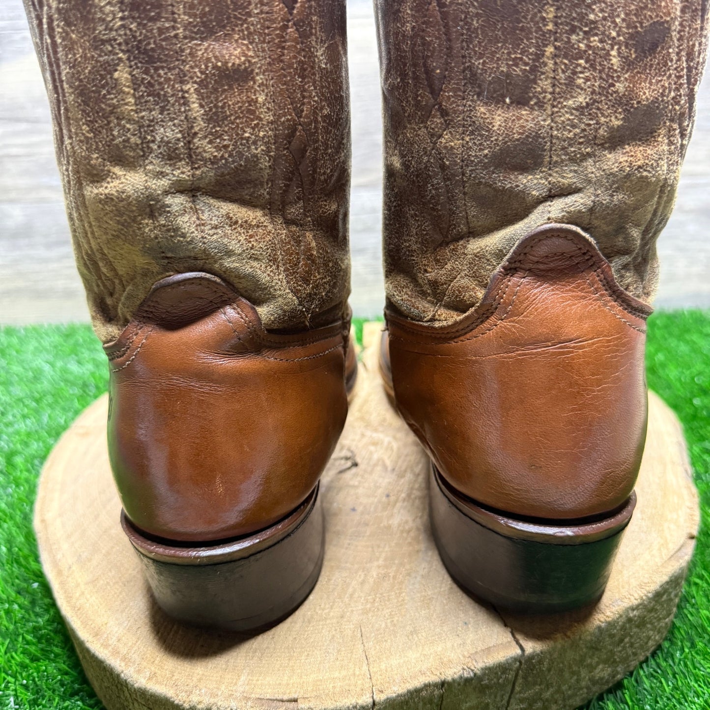 Dingo Men - Size 12D - Vintage Tan Western Cowboy Boots Style 5945
