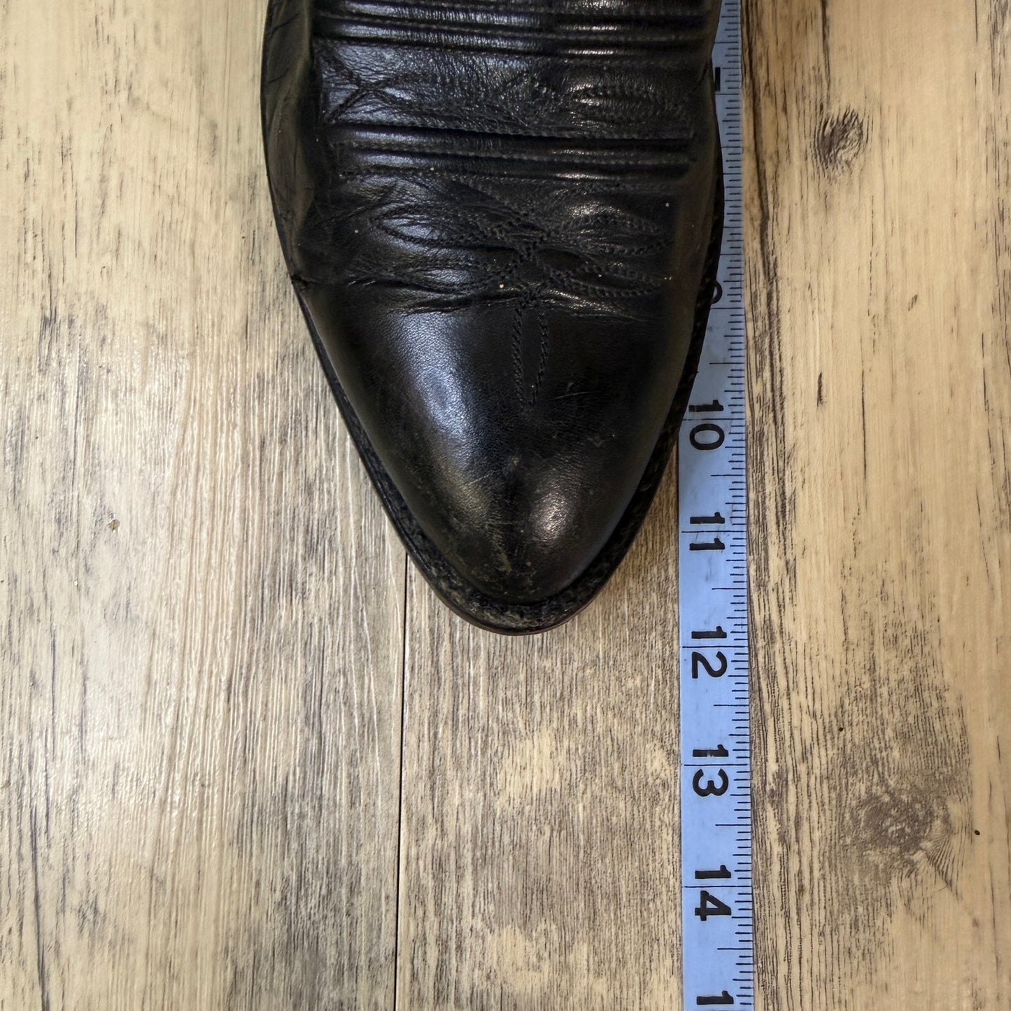 Hondo Boots Men - Size 10D - Vintage Black Western Cowboy Boots Style 90544