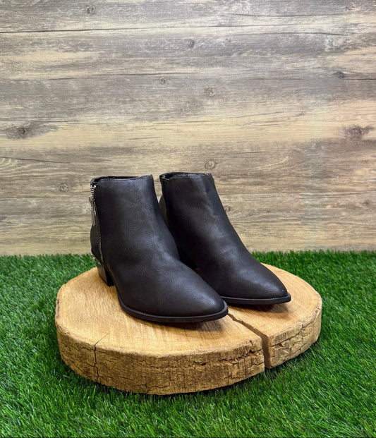 Sam Edelman Women - Size 10 - Black Circus Studded Faux Leather Ankle Boots