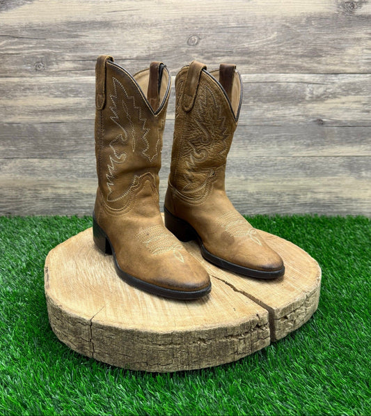 Dan Post Youth - Size 1 - Tan Cowboy Boots DPC2003