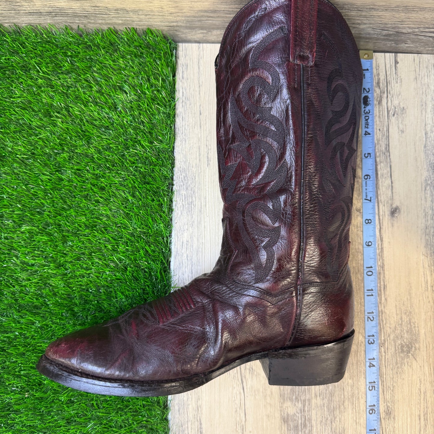 Dan Post Men - Size 9.5EW - Black Cherry Mignon Cowboy Boots Style DP2112