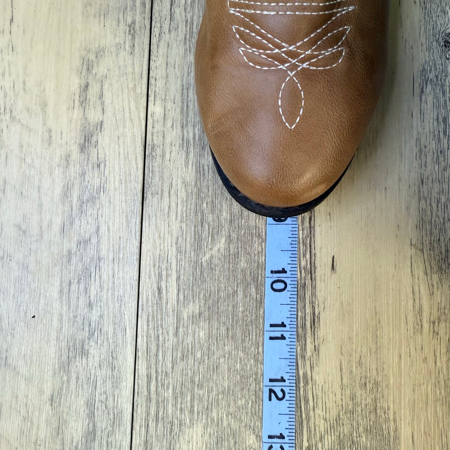 Kensie Girl Youth - Size 2 - Brown Faux Leather Cowboy Boots KG87161