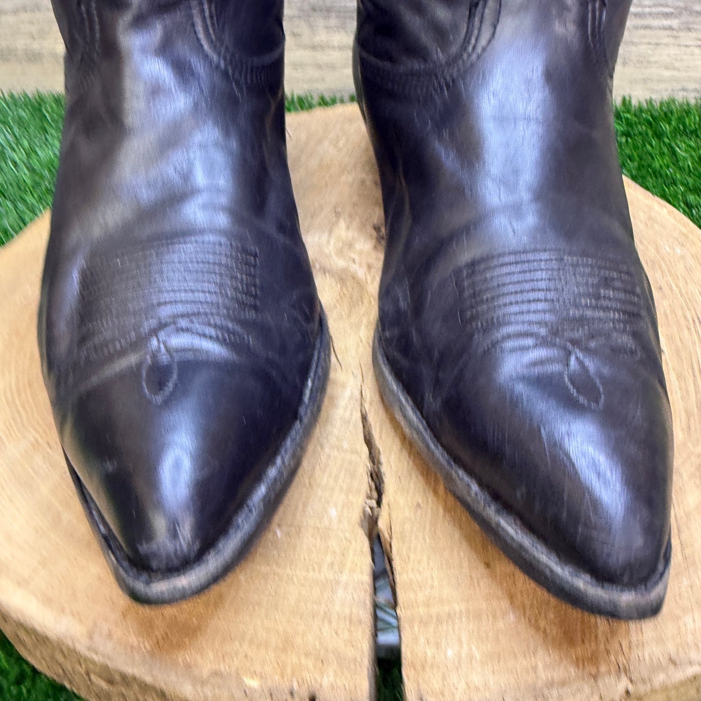 Unknown Men - Size 10EE - Black Western Cowboy Boots Style 39334