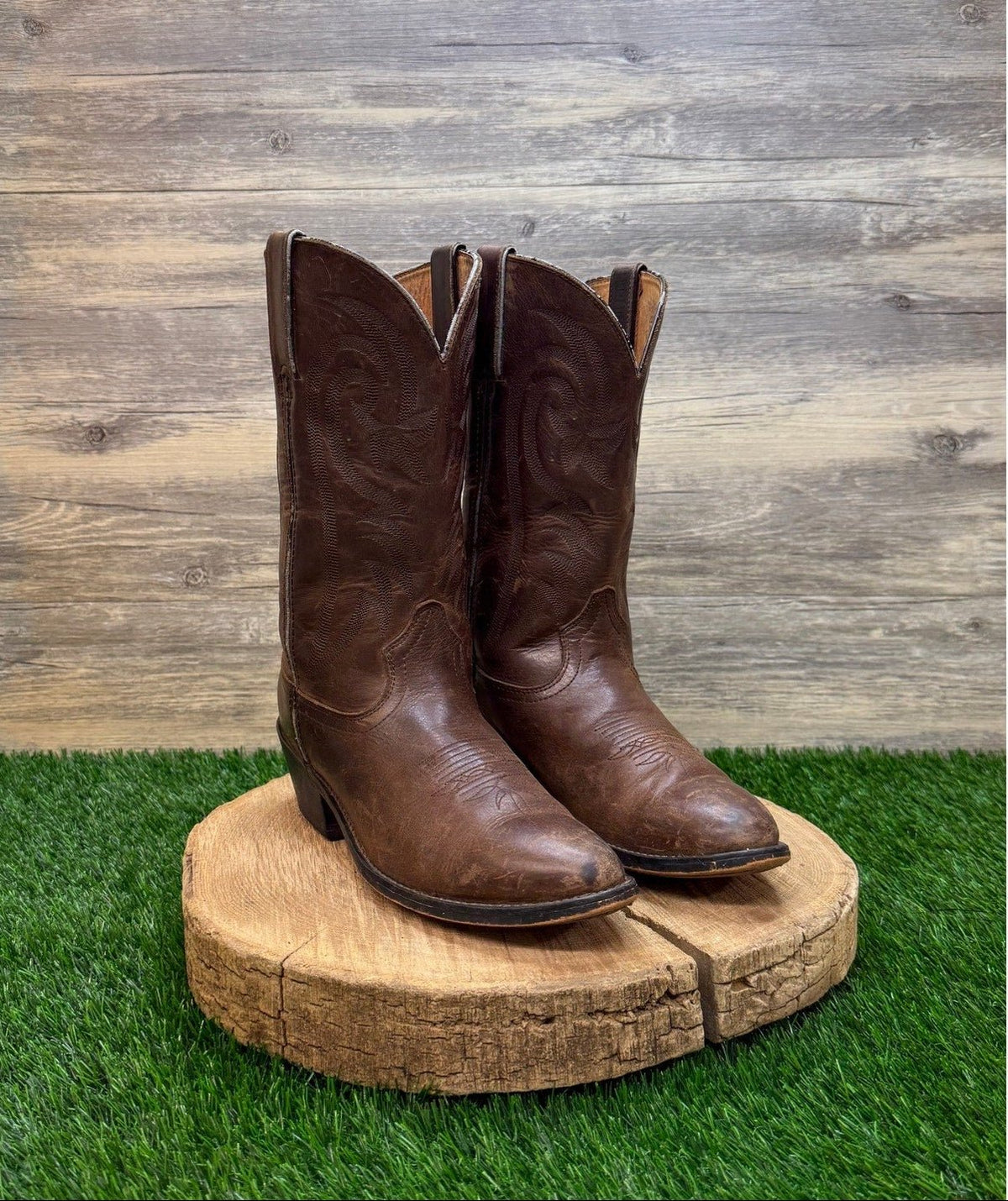 Red Head Women - Size 7.5M - Brown Western Cowboy Boots Style 55347