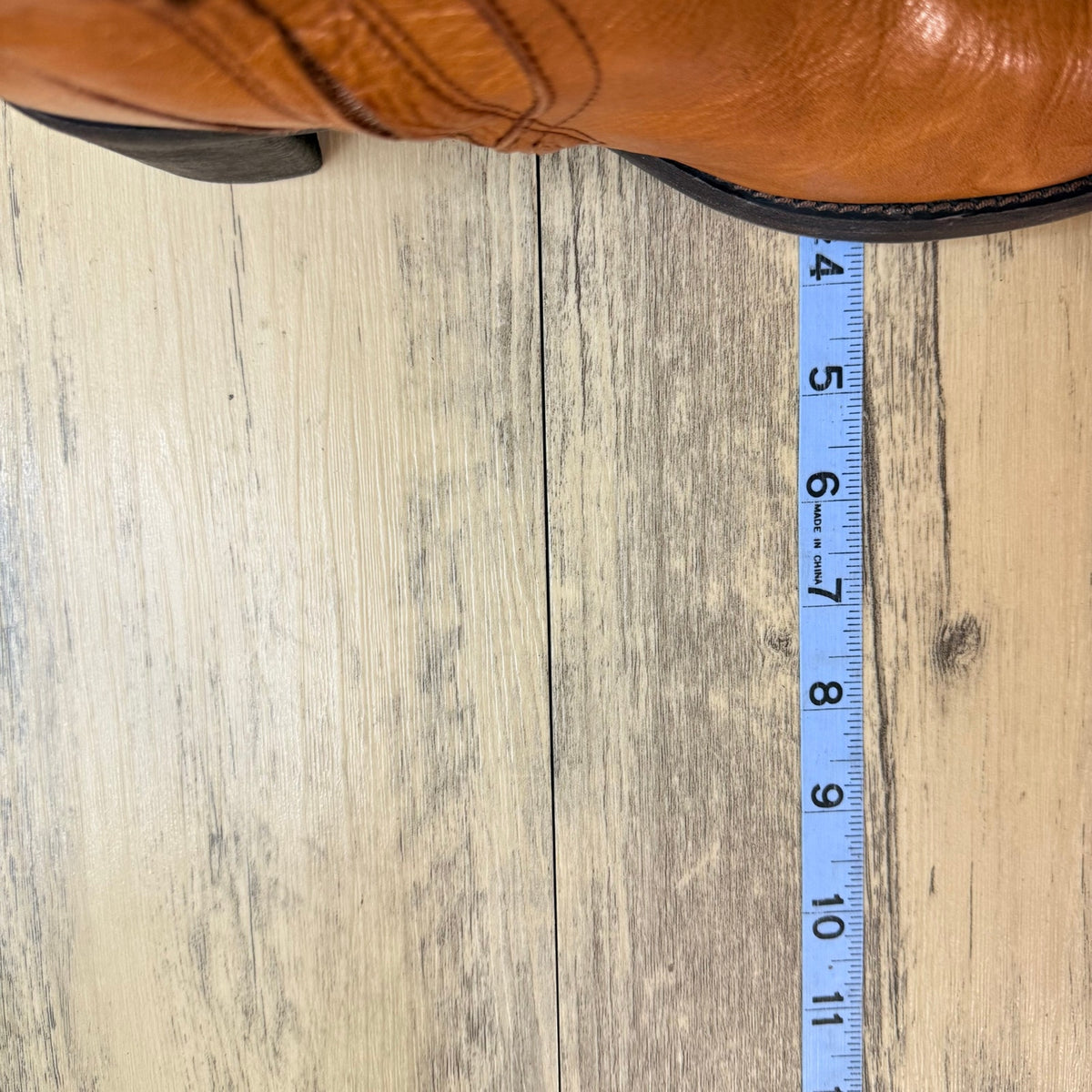 Unknown Women - Size 8.5M - Cognac Leather Zipper Boots 1221