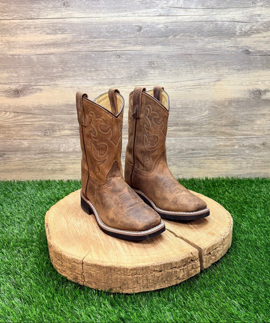 Smoky Mountain Youth - Size 11.5R - Brown Square Western Cowboy Boors 3520Y
