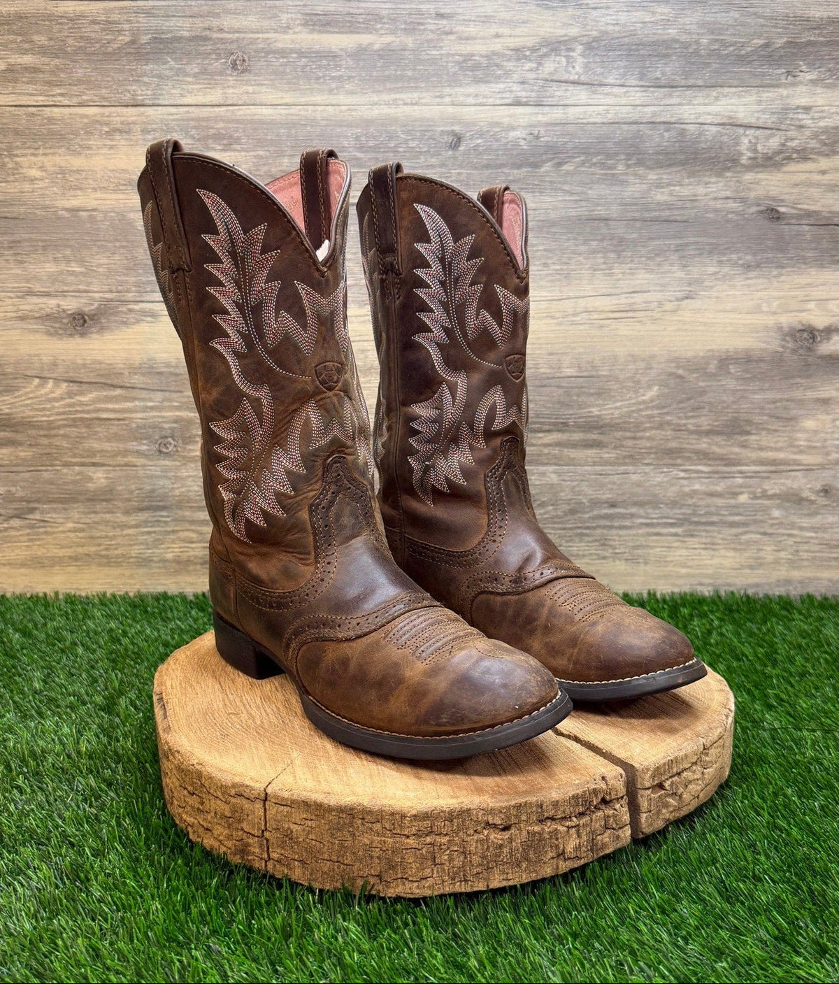 Ariat Women - Size 8.5B - Brown Stockman Cowboy Boots Style 10001605