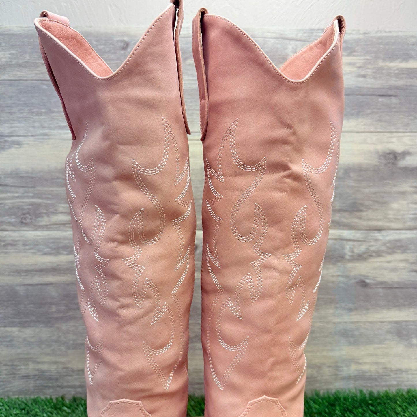 Billini Women - Size 6 - Rose Tall Shaft Faux Leather Cowboy Boots