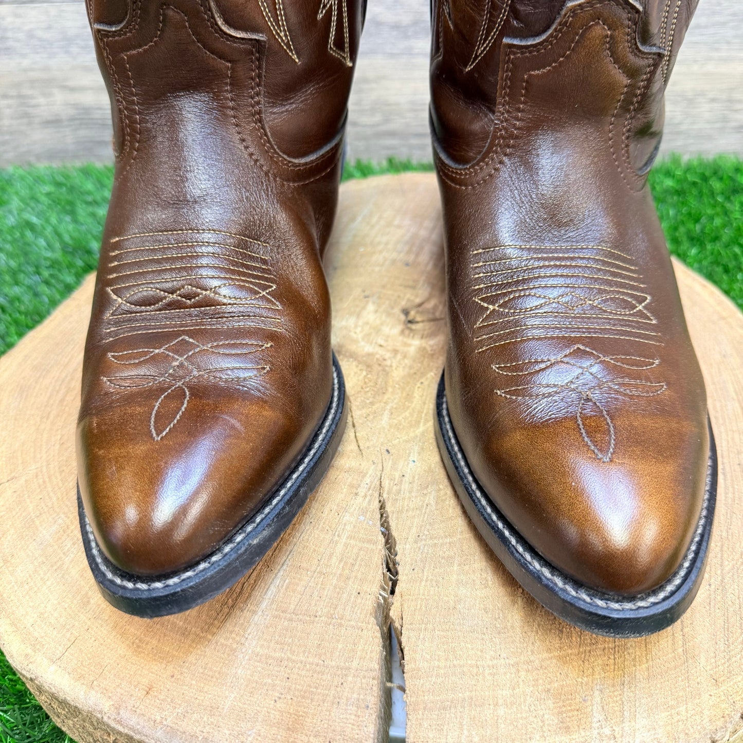 Mason Men - Size 8.5 3E - Vintage Brown Cowboy Boots Chippewa Falls