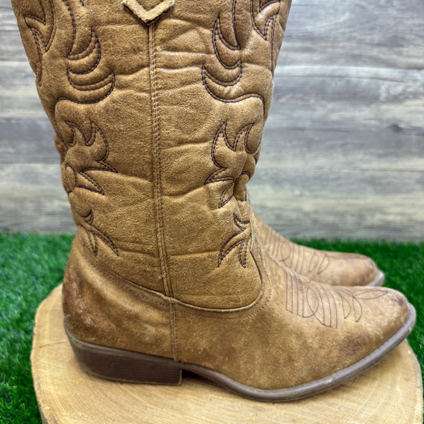 Rodeo Ropers Women - Size 9.5 - Brown Faux Leather Style 133159